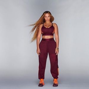 Adidas x Ivy Park Maroon Cargo Sweatpants